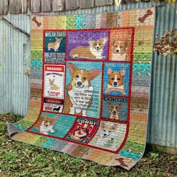 Corgi Clp0811071Q Quilt Blanket and Home Decor