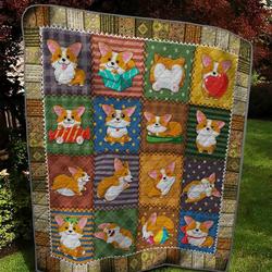 Corgi Corgi Is My Life Quilt Blanket Dhc04011529Dd and Home Decor