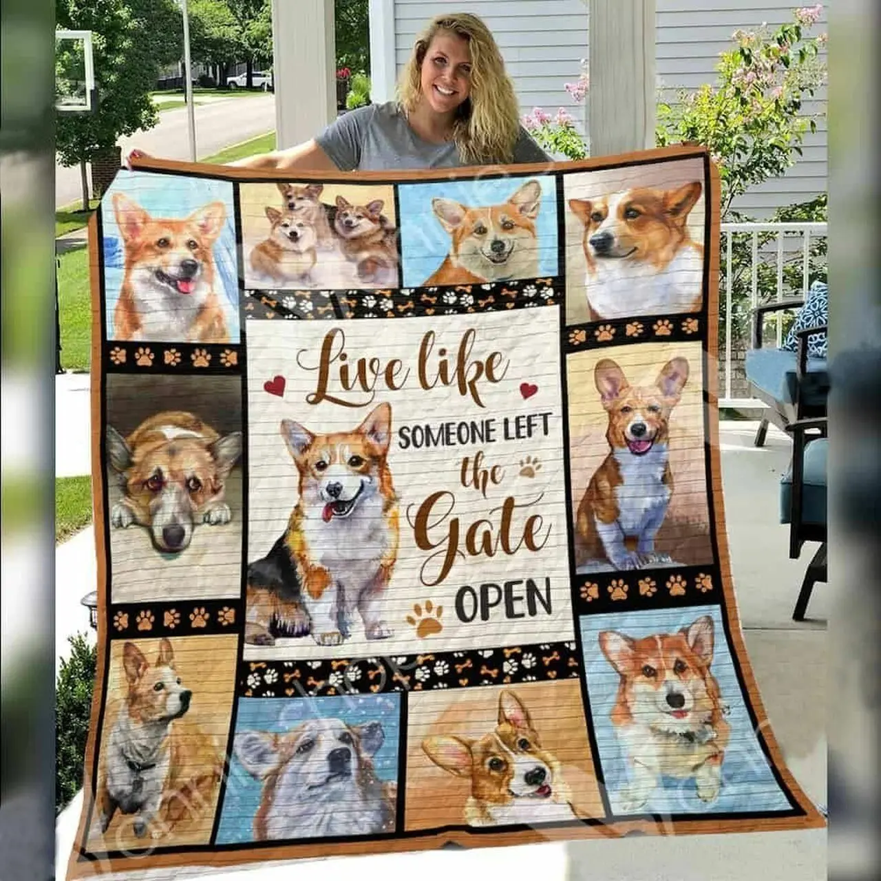 Corgi Dog Awesome E Quilt Derqom and Home Decor