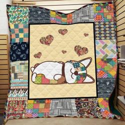 Corgi Heart Corgi Quilt Blanket Dhc020120718Td and Home Decor