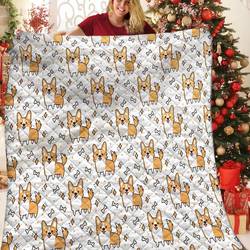 Corgi Jfj Quilt Uvk and Home Decor