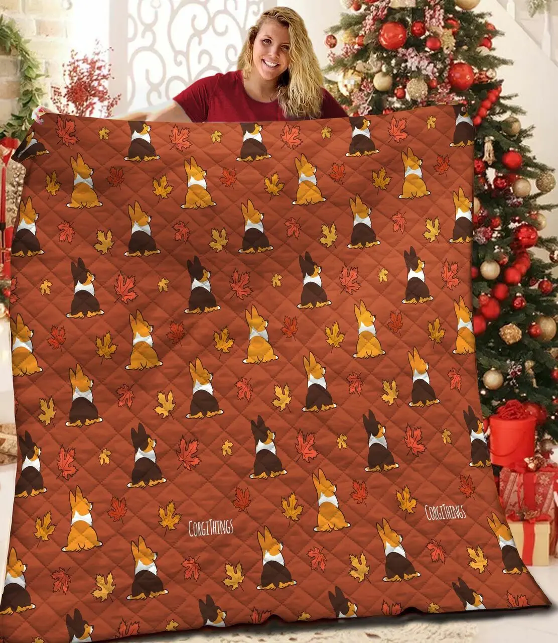 Corgi Jfj Quilt Uwe and Home Decor