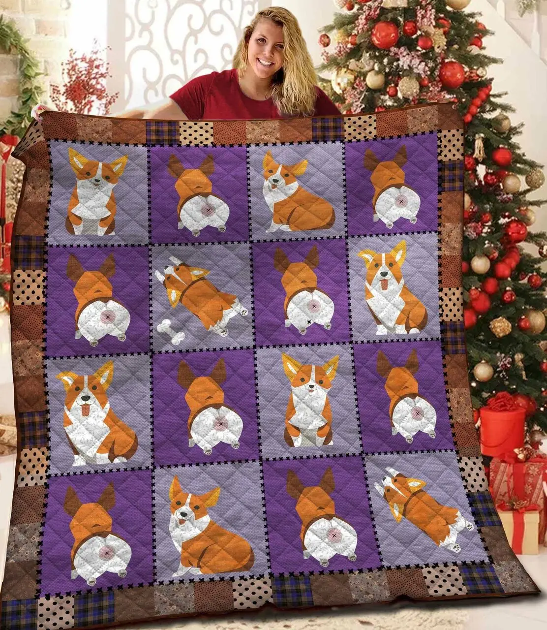 Corgi Jfj Quilt Uyc and Home Decor