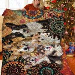 Corgi Jfj Quilt Uyw and Home Decor