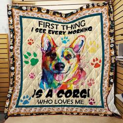 Corgi Jfj Quilt Vby and Home Decor