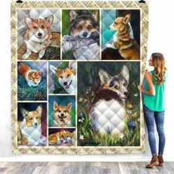 Corgi Quilt Blanket ABC281110 and Home Decor