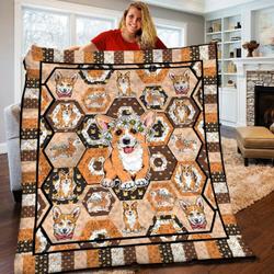 Corgi Quilt Blanket BBB140523HT and Home Decor