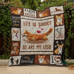 Corgi SL 3D Customized Quilt and Home Decor
