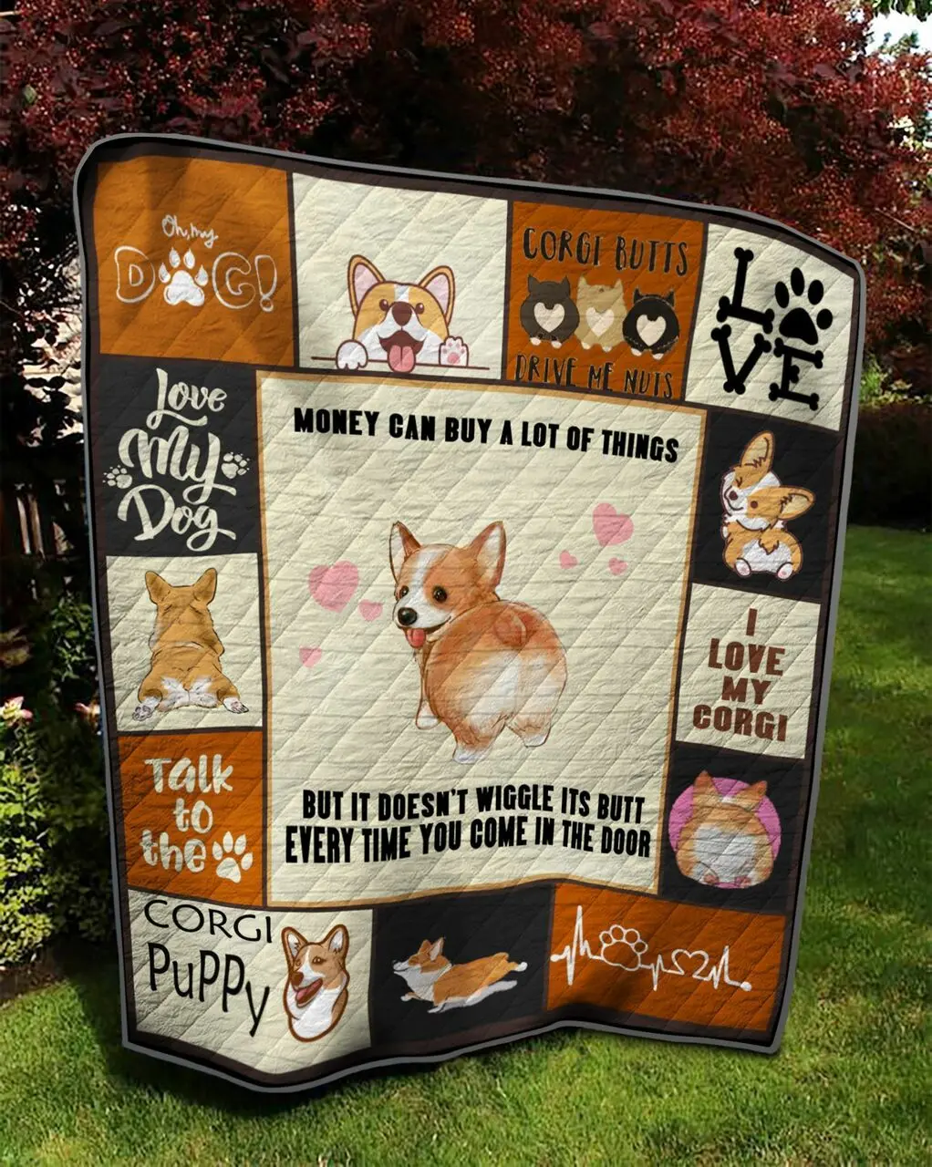 Corgi Td18110091 Quilt Blanket and Home Decor