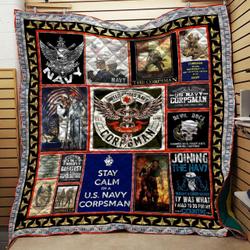 Corpsman Navy Quilt and Home Decor