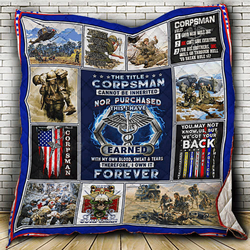 Corpsman Quilt Blanket ABC07111643 and Home Decor