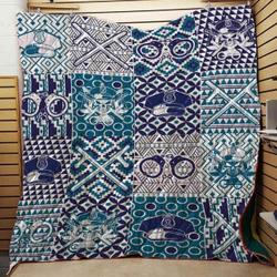 Correctional Officer Symbols Brocade Pattern Blanket Th1707 Quilt and Home Decor