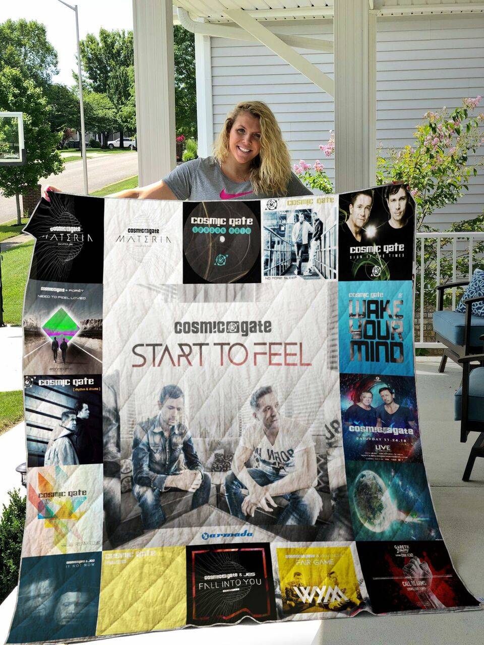 Cosmic Gate Albums Quilt Blanket For Fans Ver 17 and Home Decor