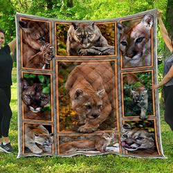 Cougar Blanket Th0509 Quilt and Home Decor