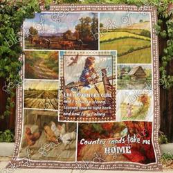 Country Girl Blanket Kc1707 Quilt and Home Decor