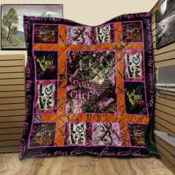 Country Girl V1 T 3D Customized Quilt and Home Decor