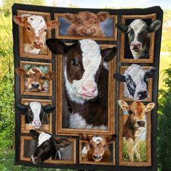Cow Bi010803C Tbg Quilt Blanket and Home Decor
