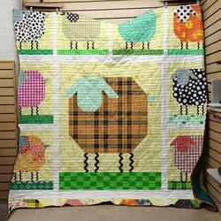 Cow Cl14100144Mdq Quilt Blanket and Home Decor