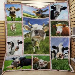 Cow Cow In Farm Sc Quilt Derqbt and Home Decor