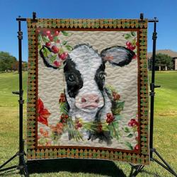 Cow DHCCNA0909 Quilt Blanket and Home Decor