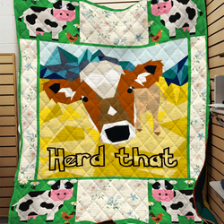 Cow G Quilt By and Home Decor