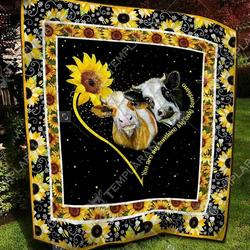 Cow Heifer Quilt Yy71833 Fuct1209 and Home Decor