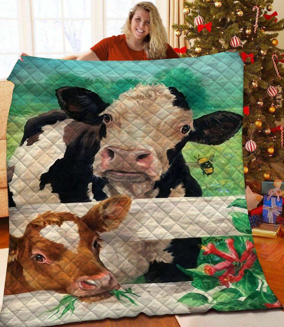 Cow Jfj Quilt Xqm and Home Decor