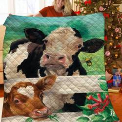 Cow Jfj Quilt Xqm and Home Decor