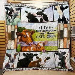 Cow Jfj Quilt Xqr and Home Decor
