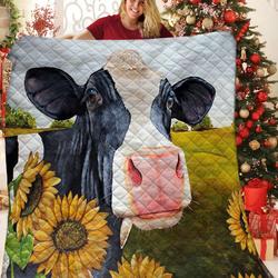 Cow Jfj Quilt Xrl and Home Decor