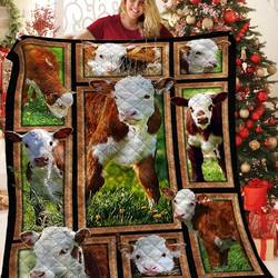 Cow Jfj Quilt Xrv and Home Decor