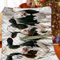 Cow Jfj Quilt Xus and Home Decor
