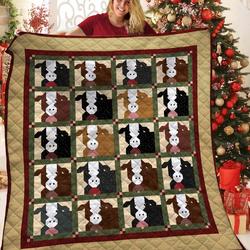 Cow Jfj Quilt Xxk and Home Decor