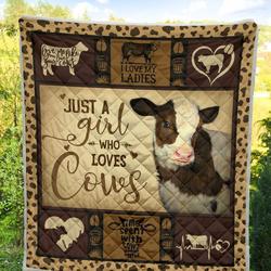 Cow Love Me Like You Love Your Cows Quilt Blanket Great Customized Blanket Gifts For Birthday Christmas Thanksgiving and Home Decor