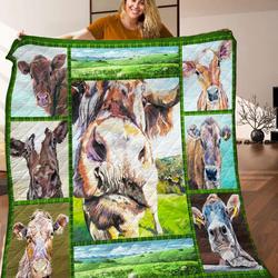 Cow Quilt Blanket C9B260308MI and Home Decor