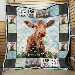 Cow Quilt Blanket Dhc0910532Vt and Home Decor