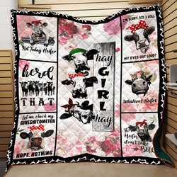 Cow Quilt Blanket Dhc0910541Vt and Home Decor