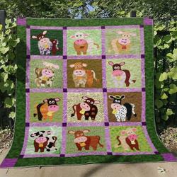 Cow Tn270613 Quilt Blanket and Home Decor