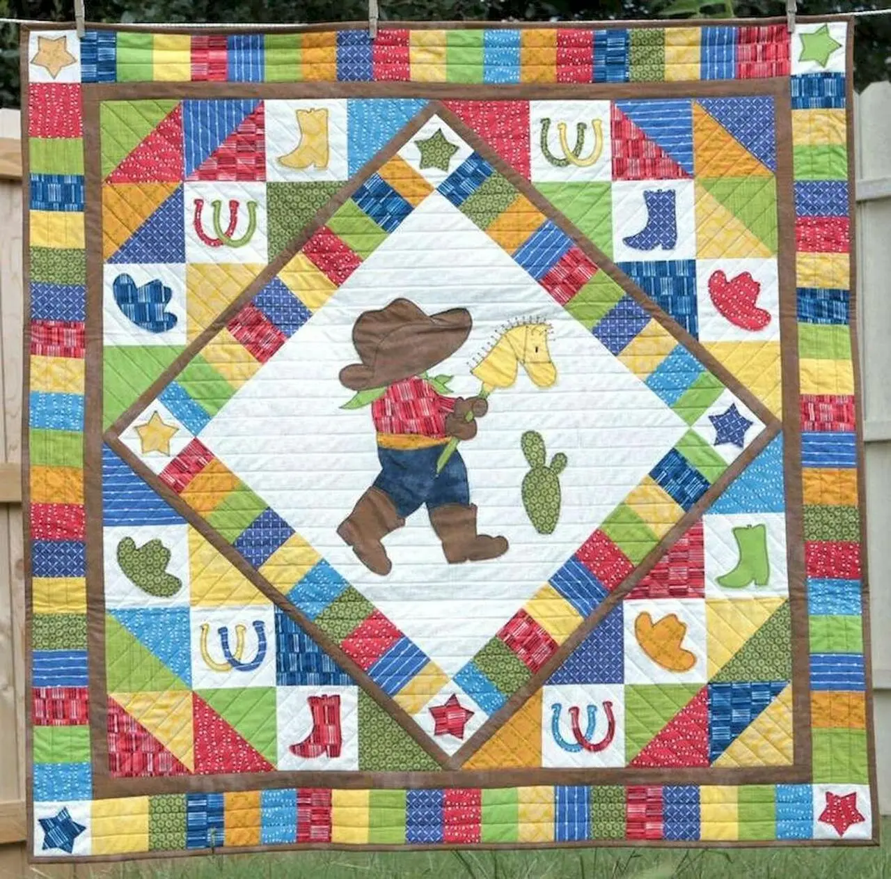 Cowboy Adventures Cld210610 Quilt Blanket and Home Decor