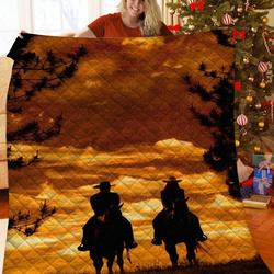 Cowboy And Cowgirl Jfj Quilt Xpn and Home Decor