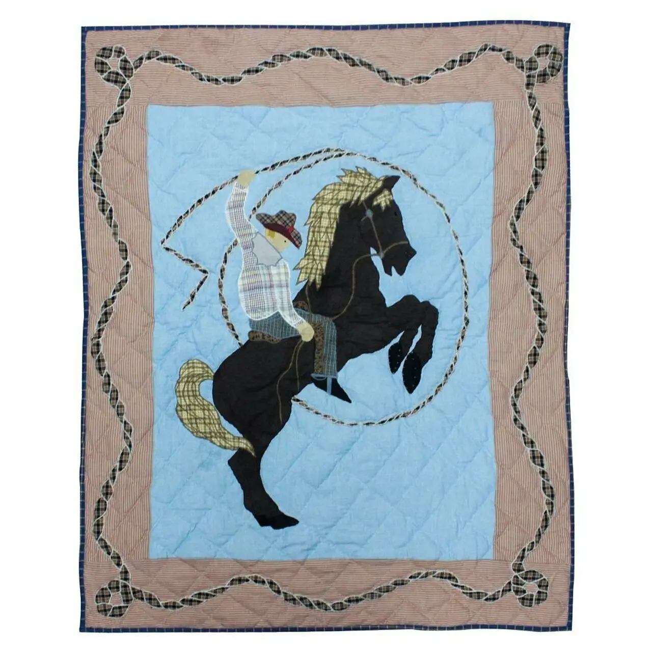 Cowboy Clm040709 Quilt Blanket and Home Decor