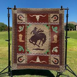 Cowboy DHCCNA0909 Quilt Blanket and Home Decor