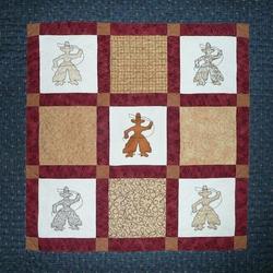 Cowboy Hur Quilt sg and Home Decor