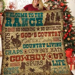 Cowboy Jfj Quilt Xnz and Home Decor