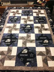 Cowboys Quilt Blanket Bn14  Quilt and Home Decor