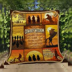 Cowboys Sunrise Quotes JW3 TB160996 3D Customized Quilt and Home Decor