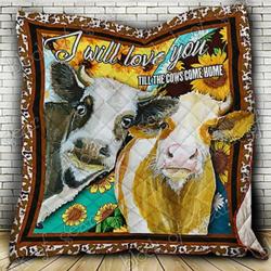 Cows Cl18100175Mdq Quilt Blanket and Home Decor