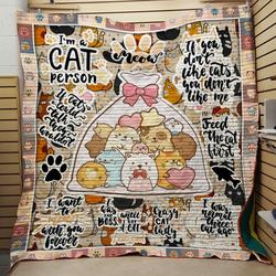 Crayzy Cat Lady Quilt and Home Decor