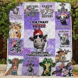 Crazy Heifer Blanket Kc1507 Quilt and Home Decor