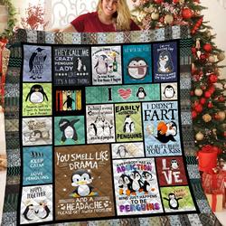 Crazy Penguin Jfj Quilt Xdz and Home Decor